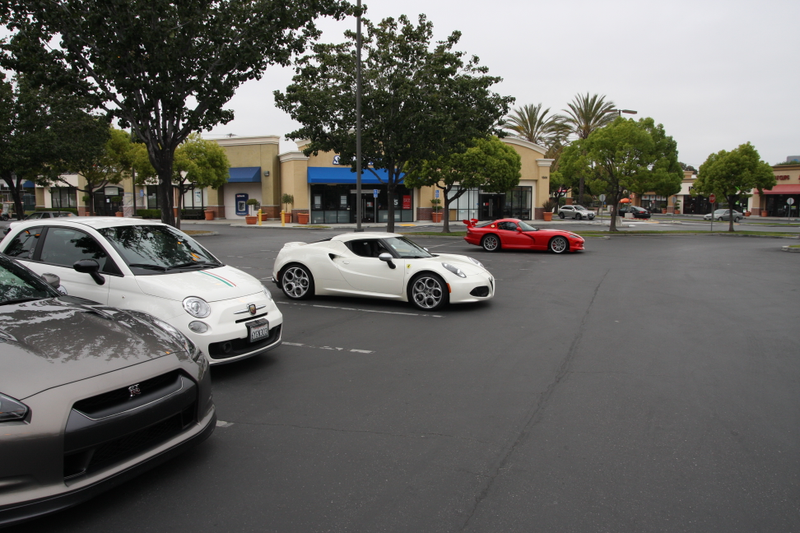 The driver of the Abarth also has a red 4C.